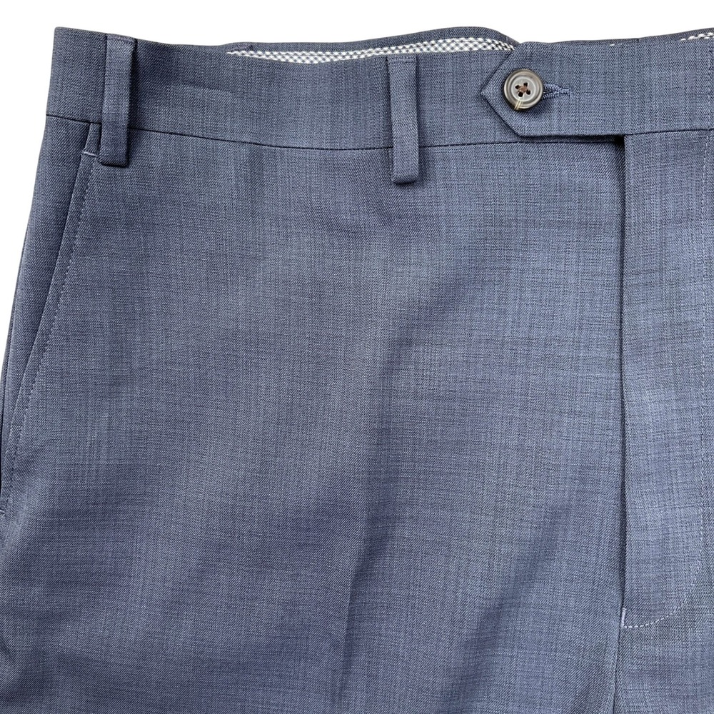 Chaps Performance Dress Pants Mens 38W 34L Blue Stretch Wicking No Wrinkle